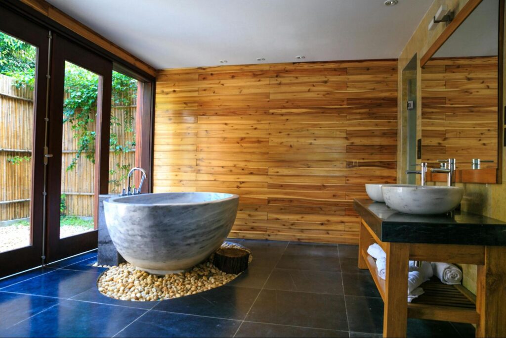 Modern Japanese-style bathroom