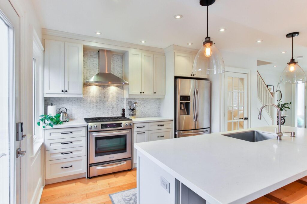 Large white kitchen