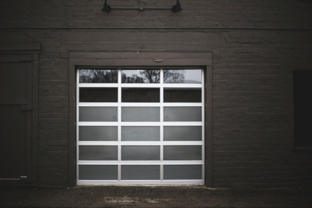 A modern garage door